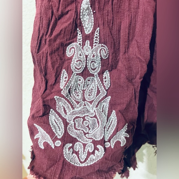 FREE PEOPLE Intimately Songbird Embroidered Romper Gauze  Women's XS - Picture 5 of 8